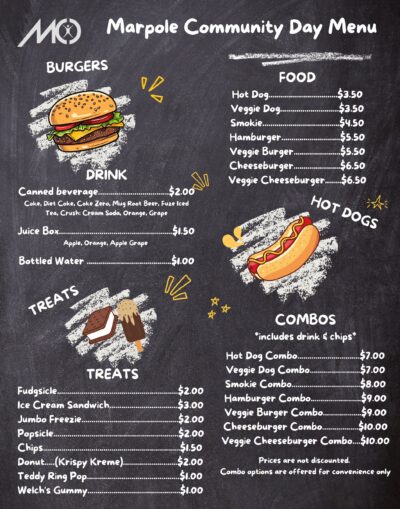 Concession Menu 2026